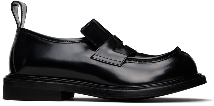 Photo: Moschino Black Oliver Loafers