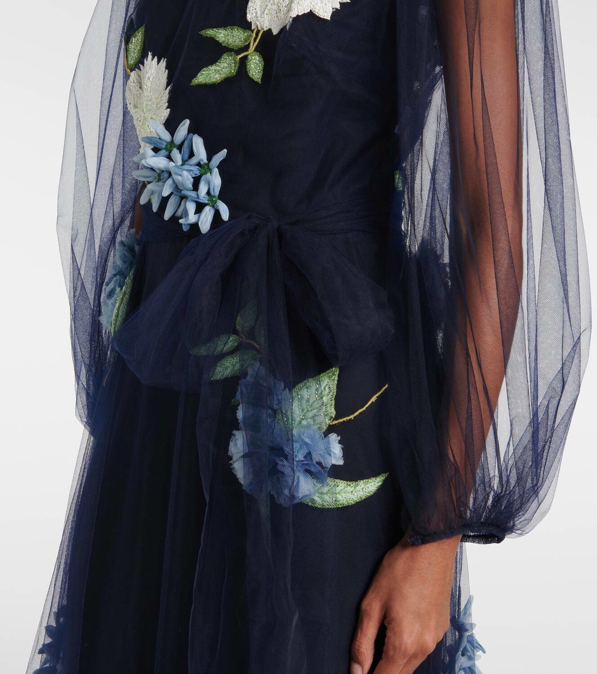 green emerald velvet dress Embroidered Satin Mini Dress 10 / Silk White/Silver