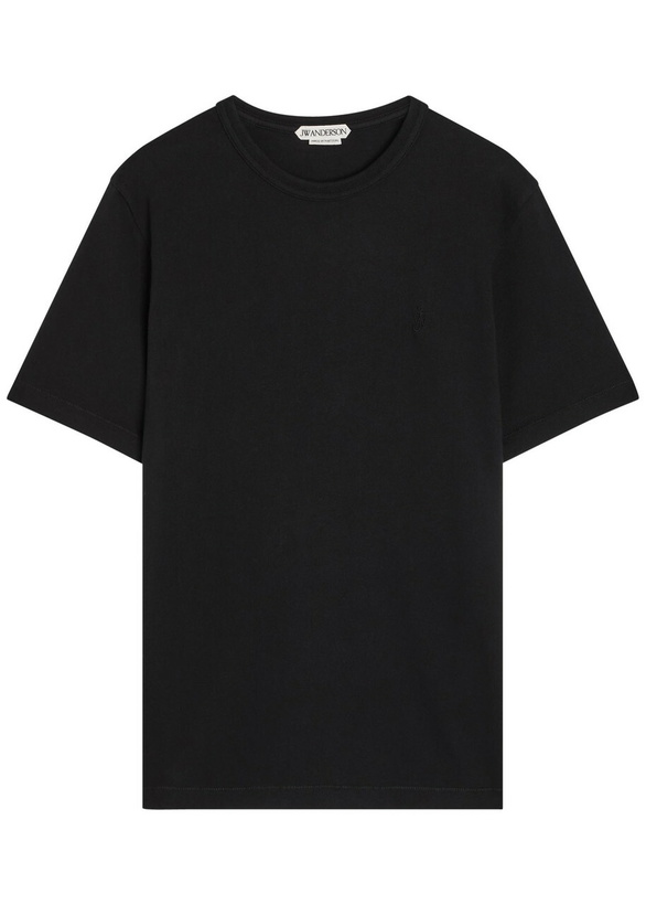 Photo: JW Anderson Logo-embroidered Cotton T-shirt Black