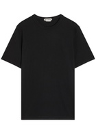 JW Anderson Logo-embroidered Cotton T-shirt Black