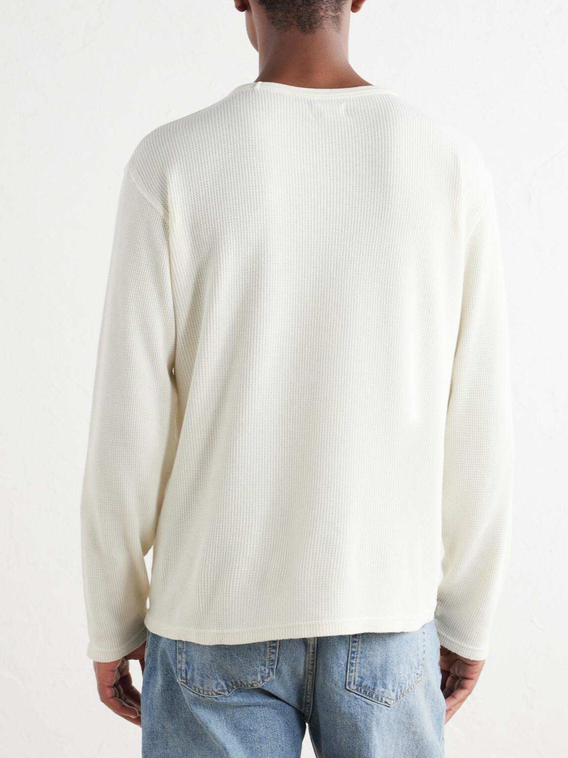 Hartford - Waffle-Knit Cotton T-Shirt - Neutrals
