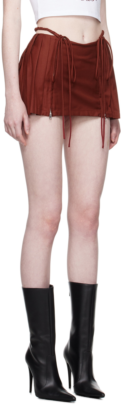 Nodress SSENSE Exclusive Burgundy Skort