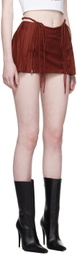 Nodress SSENSE Exclusive Burgundy Skort