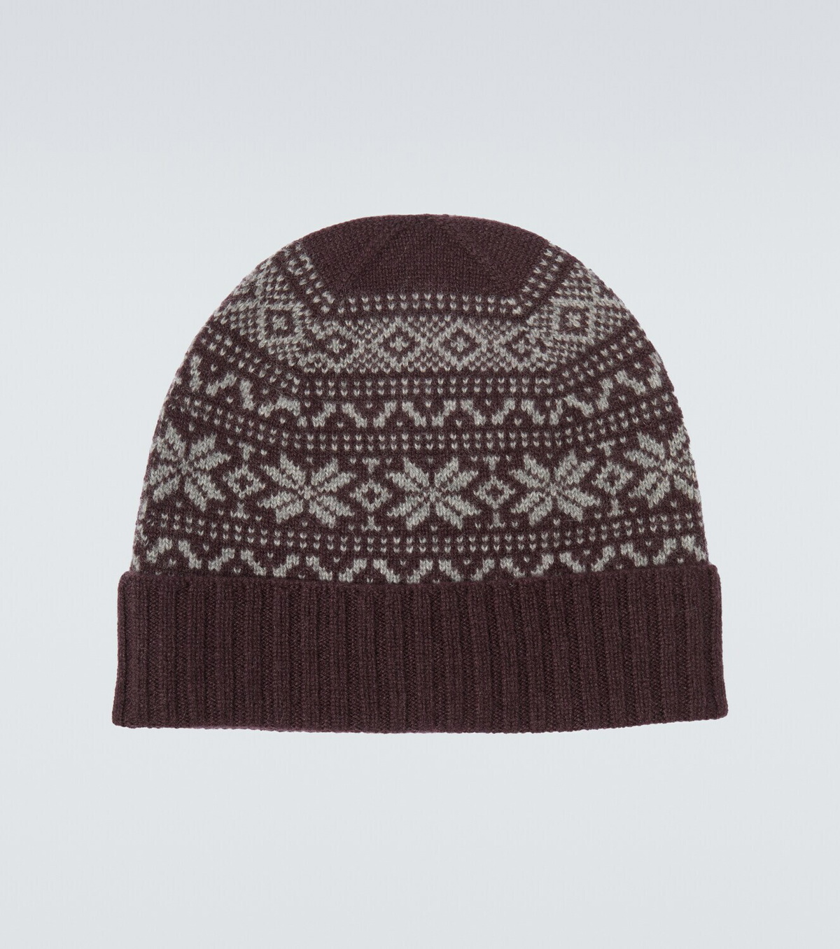 Eleventy Fair Isle intarsia cashmere beanie