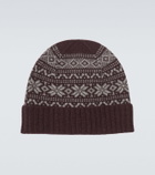 Eleventy Fair Isle intarsia cashmere beanie
