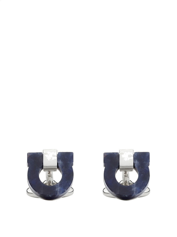 Photo: Ferragamo Mens Gancini cufflinks in Blue