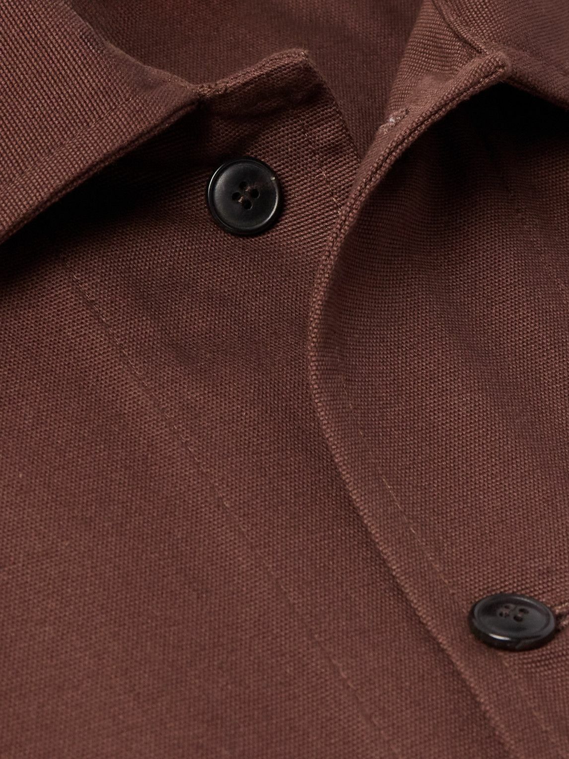 MILES LEON - Garden Cotton-Canvas Shirt Jacket - Brown