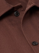 MILES LEON - Garden Cotton-Canvas Shirt Jacket - Brown