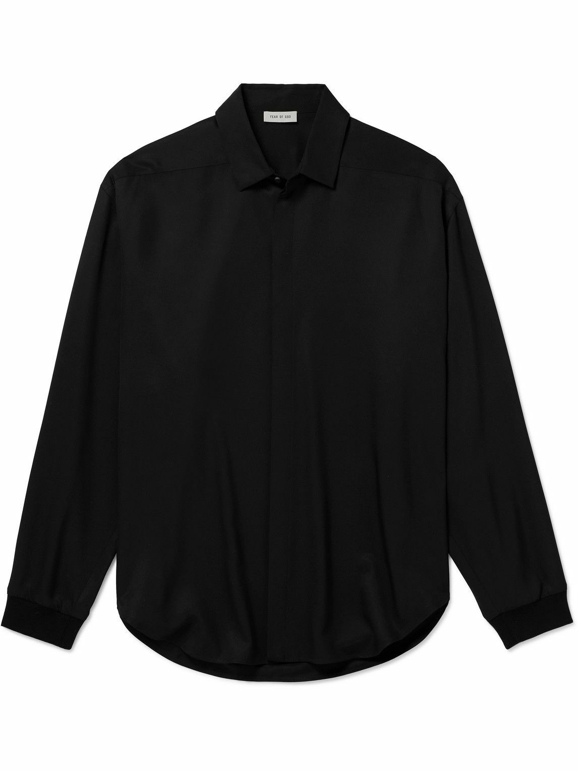 Fear of God - Silk and Wool-Blend Shirt - Black Fear Of God