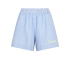 MC2 Saint Barth Woman Seersucker Short Pants With Striped Print