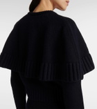Chloé Caped wool and cashmere cardigan