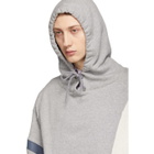 Facetasm Grey Colorblock Hoodie