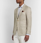 Canali - Beige Kei Cotton, Silk and Wool-Blend Blazer - Neutrals