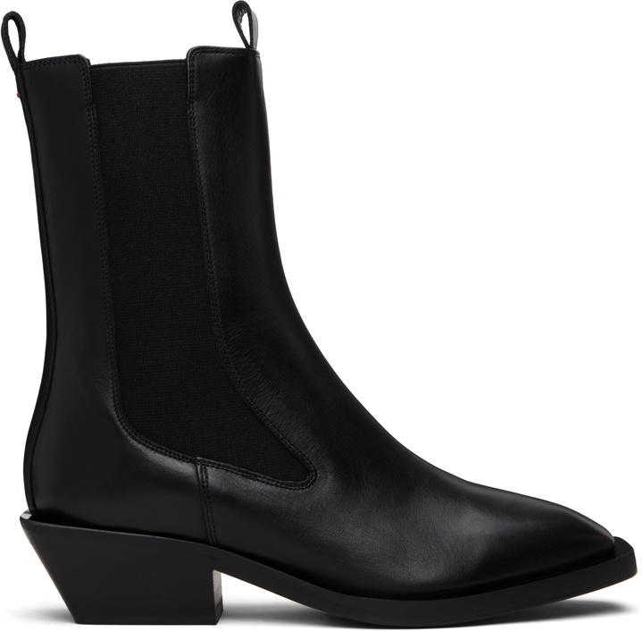 Photo: Aeyde Black Luna Chelsea Boots
