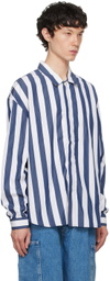 SUNNEI Blue & White Over Shirt