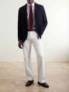 Lardini - Honeycomb-Knit Wool Blazer - Blue