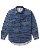 Vetements - Printed Denim Overshirt - Blue