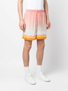 CASABLANCA - Printed Drawstring Silk Shorts