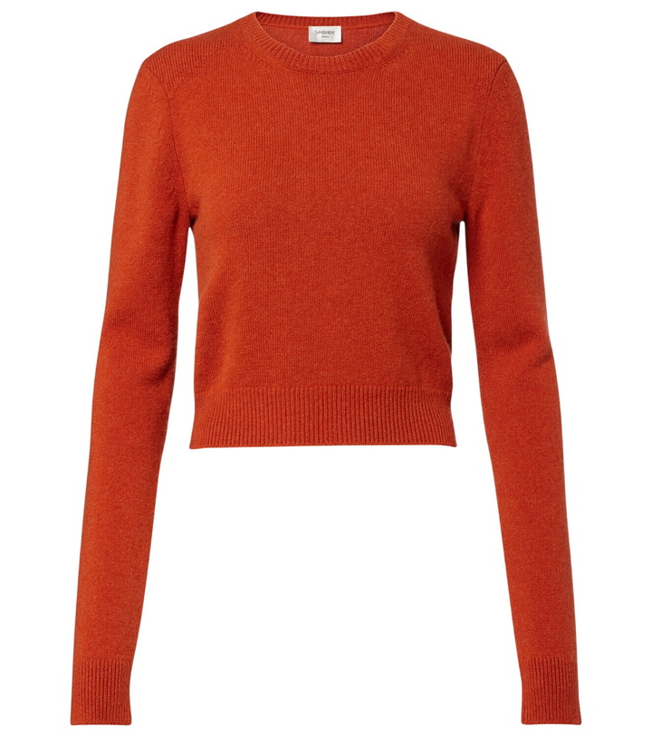 Photo: Saint Laurent Cropped cashmere sweater