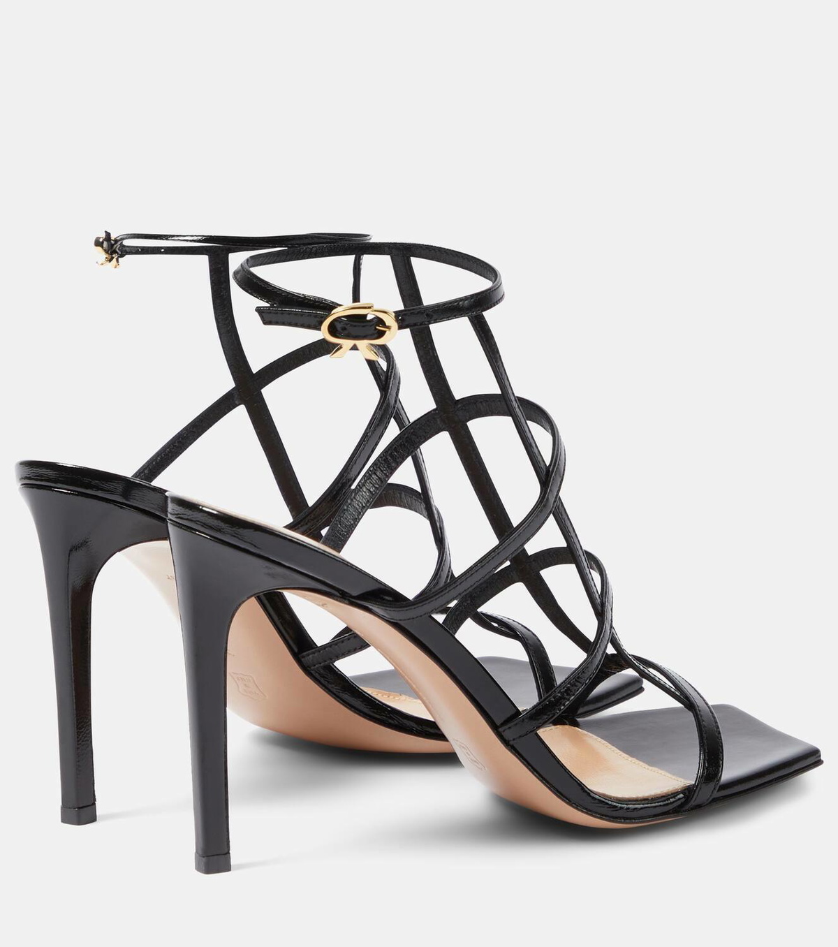 Gianvito Rossi Mondry 95 leather sandals