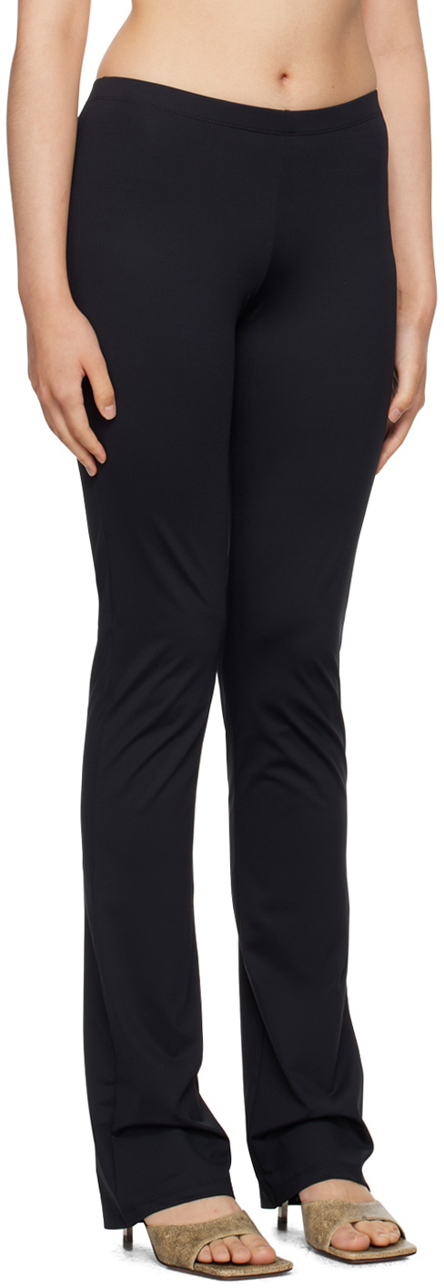 BINYA Black Elasticized Trousers