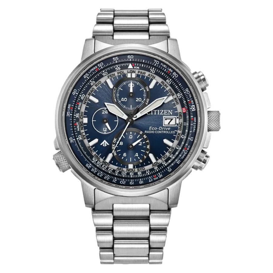 Citizen Promaster Perpetual World Time Chronograph Mens Watch AT8300-58L