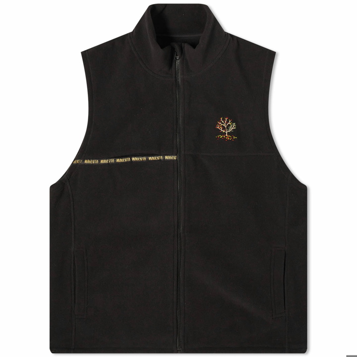 Photo: Magenta Men's Spot Hunter Fleece Vest in Black