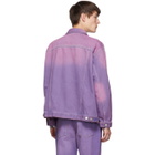 Martine Rose Purple Oversized Denim Jacket