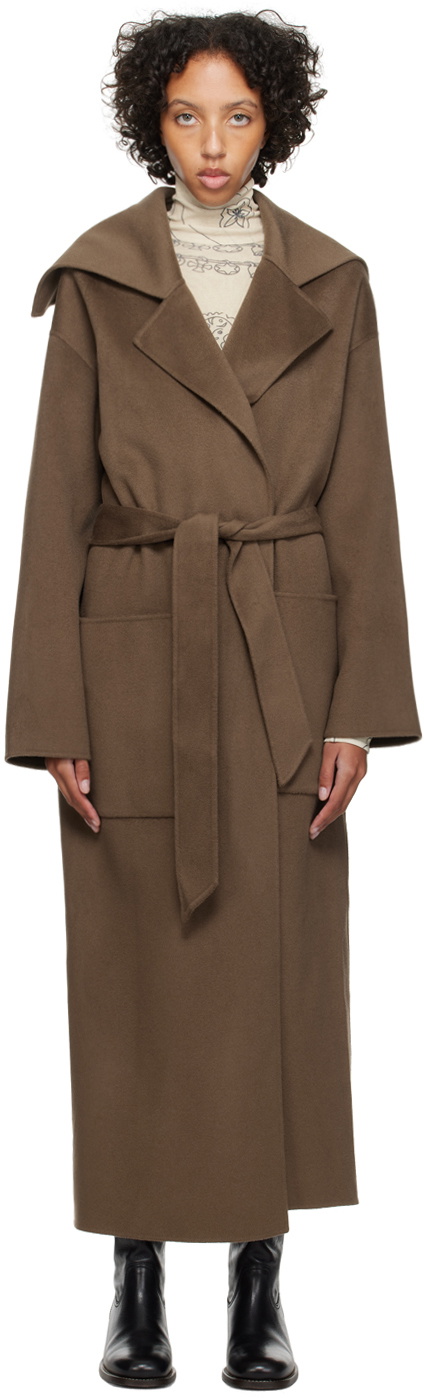 Nanushka wool coat hotsell