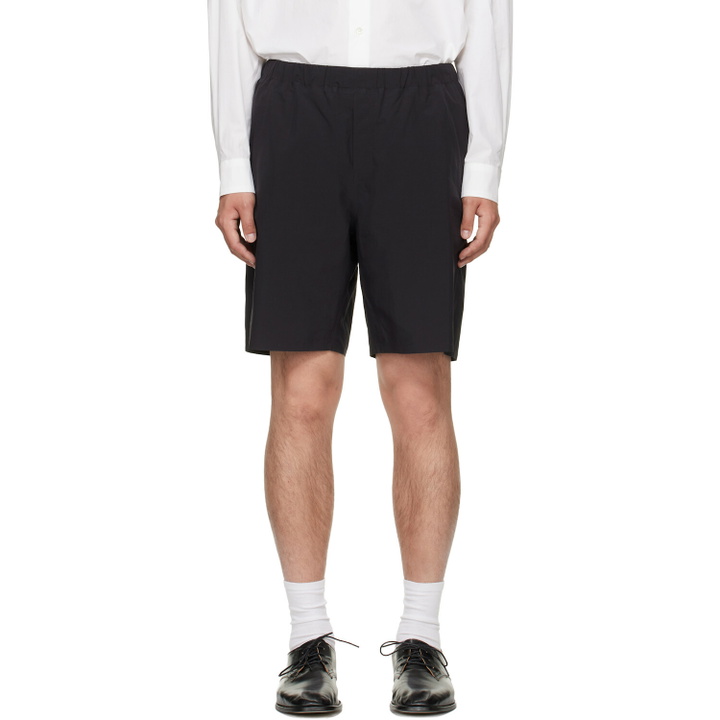 Photo: Veilance Black Spere SL Shorts