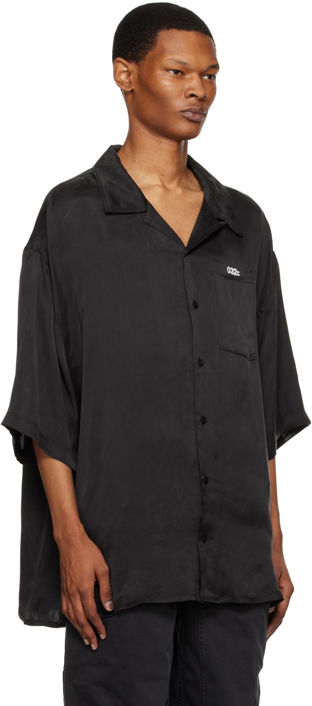 032c Black Inverted Shirt