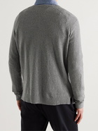 Incotex - Cotton-Blend Bouclé Sweater - Gray