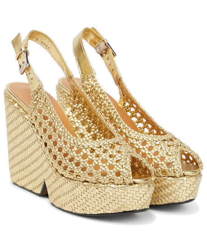 Photo: Clergerie - Dallia leather wedge sandals