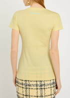 Balmain Draped Cotton T-shirt Pastel