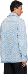 Casablanca Blue Pearl Denim Shirt