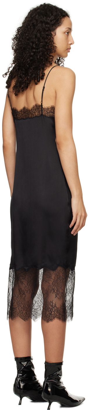 ANINE BING Black Amelie Midi Dress