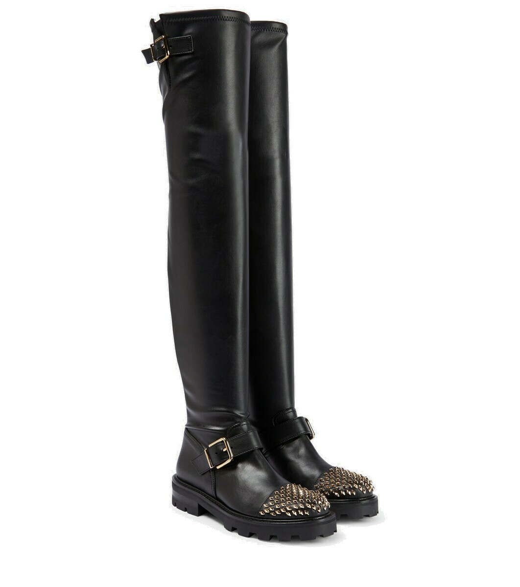 Jimmy Choo Biker II leather over-the-knee boots Jimmy Choo