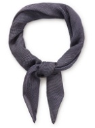 Anderson & Sheppard - Prince of Wales Checked Wool and Silk-Blend Neckerchief