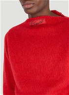 Vintage Knit Sweater in Red