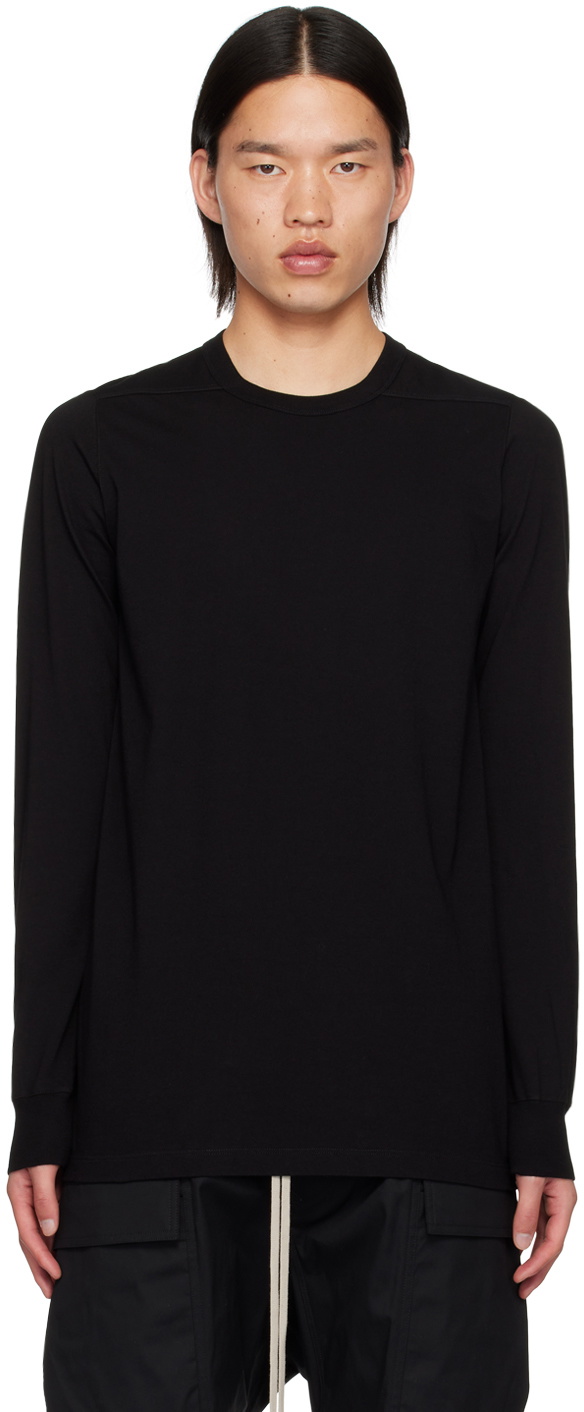 Rick Owens Black Porterville Level Long Sleeve T-Shirt Rick Owens