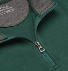 Polo Ralph Lauren - Logo-Embroidered Cotton-Blend Piqué Half-Zip Sweatshirt - Green