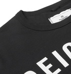 Reigning Champ - Logo-Print Cotton-Jersey T-Shirt - Black