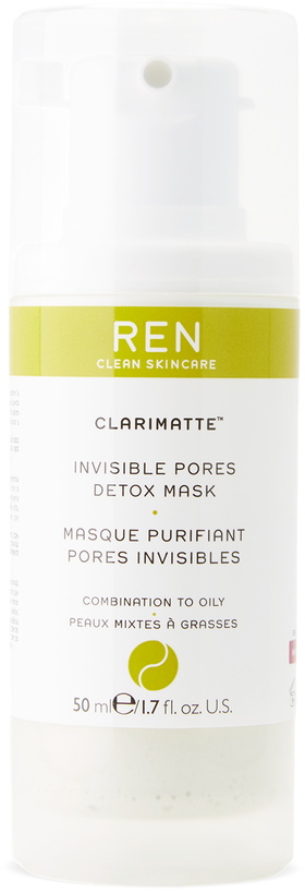 Photo: Ren Clean Skincare Clarimatte™ Invisible Pores Detox Mask, 50 mL