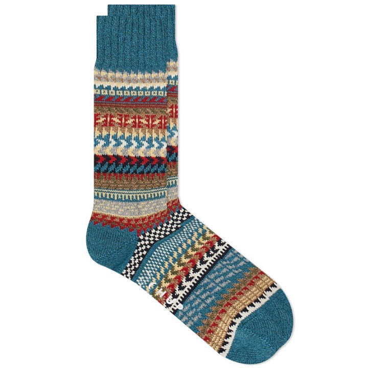 Photo: CHUP by Glen Clyde Company Dry Valley Sock in Aegean