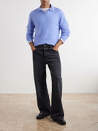 Altea - Wool and Cashmere-Blend Polo Sweater - Blue