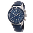 Blancpain Air Command Chronograph Automatic Blue Dial Mens Watch AC03 12B40 63A