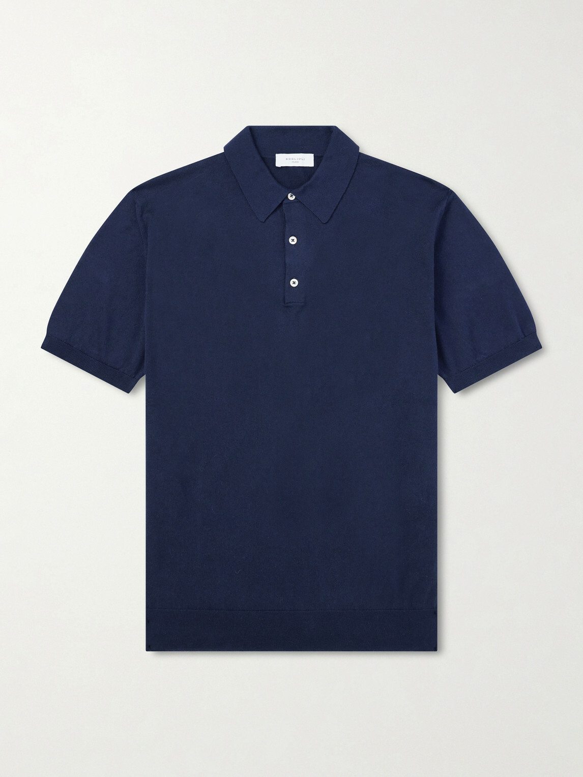 Boglioli - Slim-Fit Garment-Dyed Cotton Polo Shirt - Blue