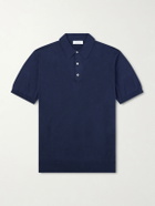 Boglioli - Slim-Fit Garment-Dyed Cotton Polo Shirt - Blue