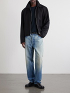 Les Tien - Waffle-Knit Cotton-Blend Sweater - Black