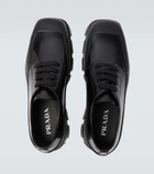 Prada Paneled leather Derby shoes